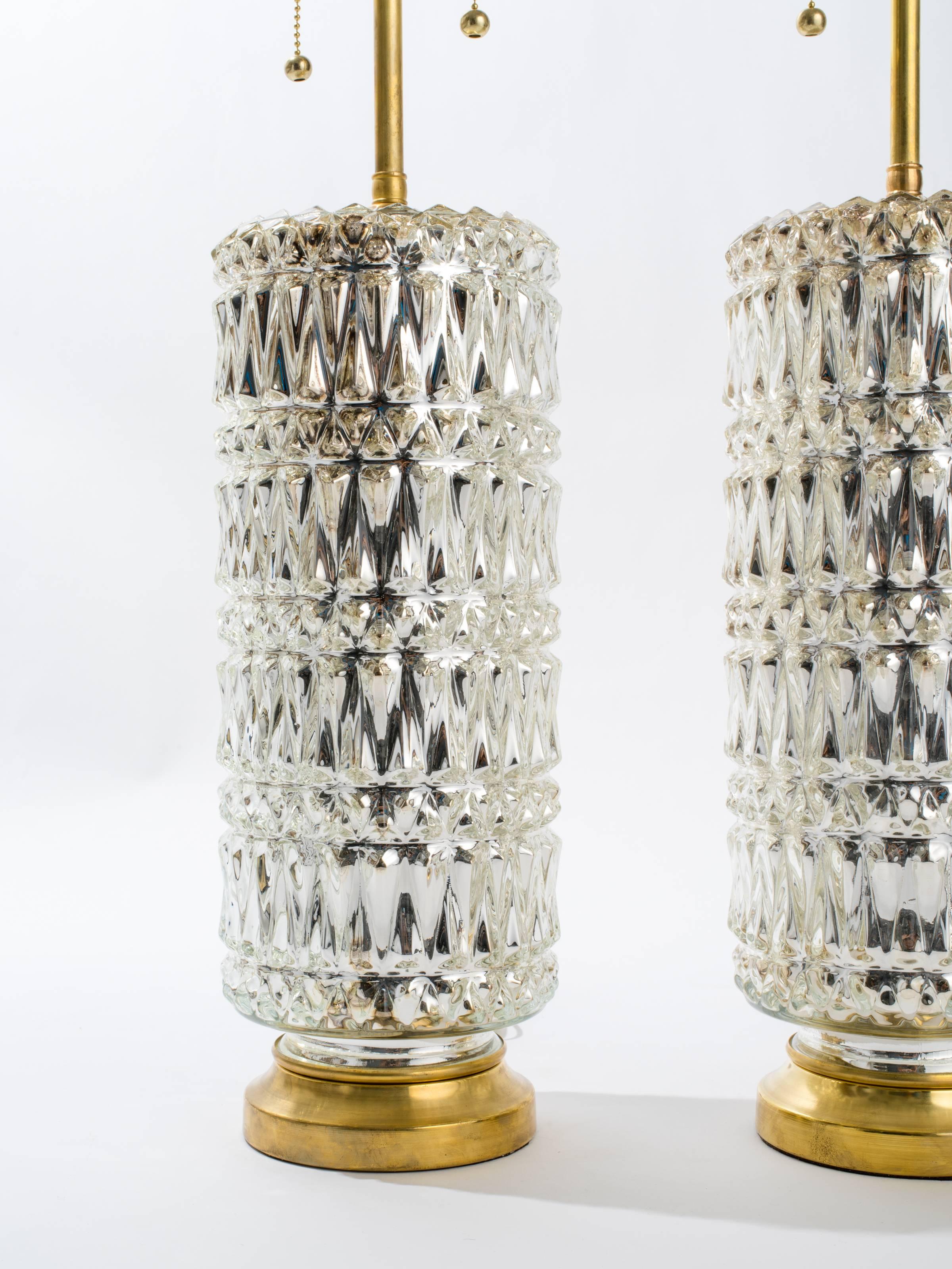 textured glass lamp