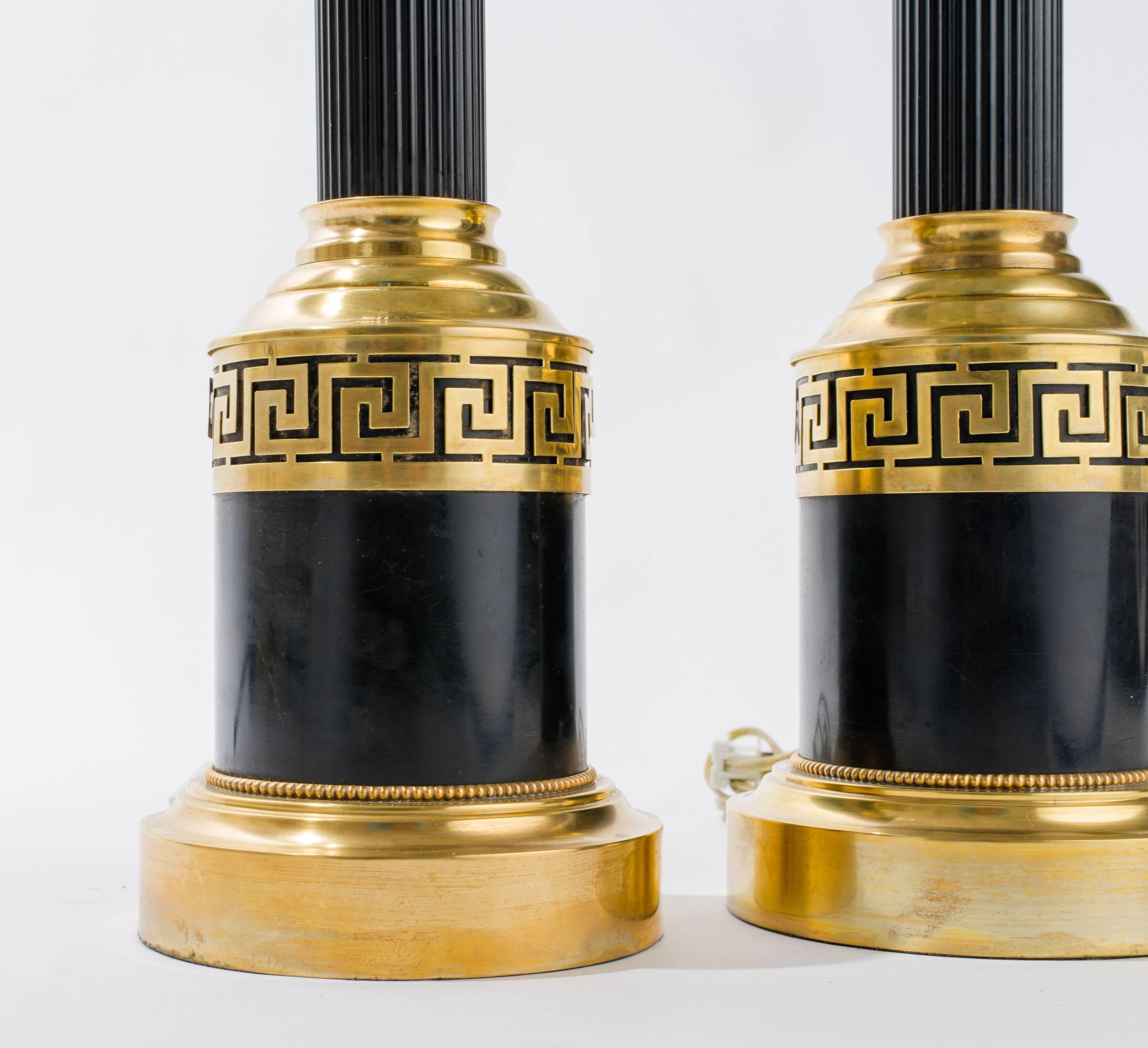 greek key lamp