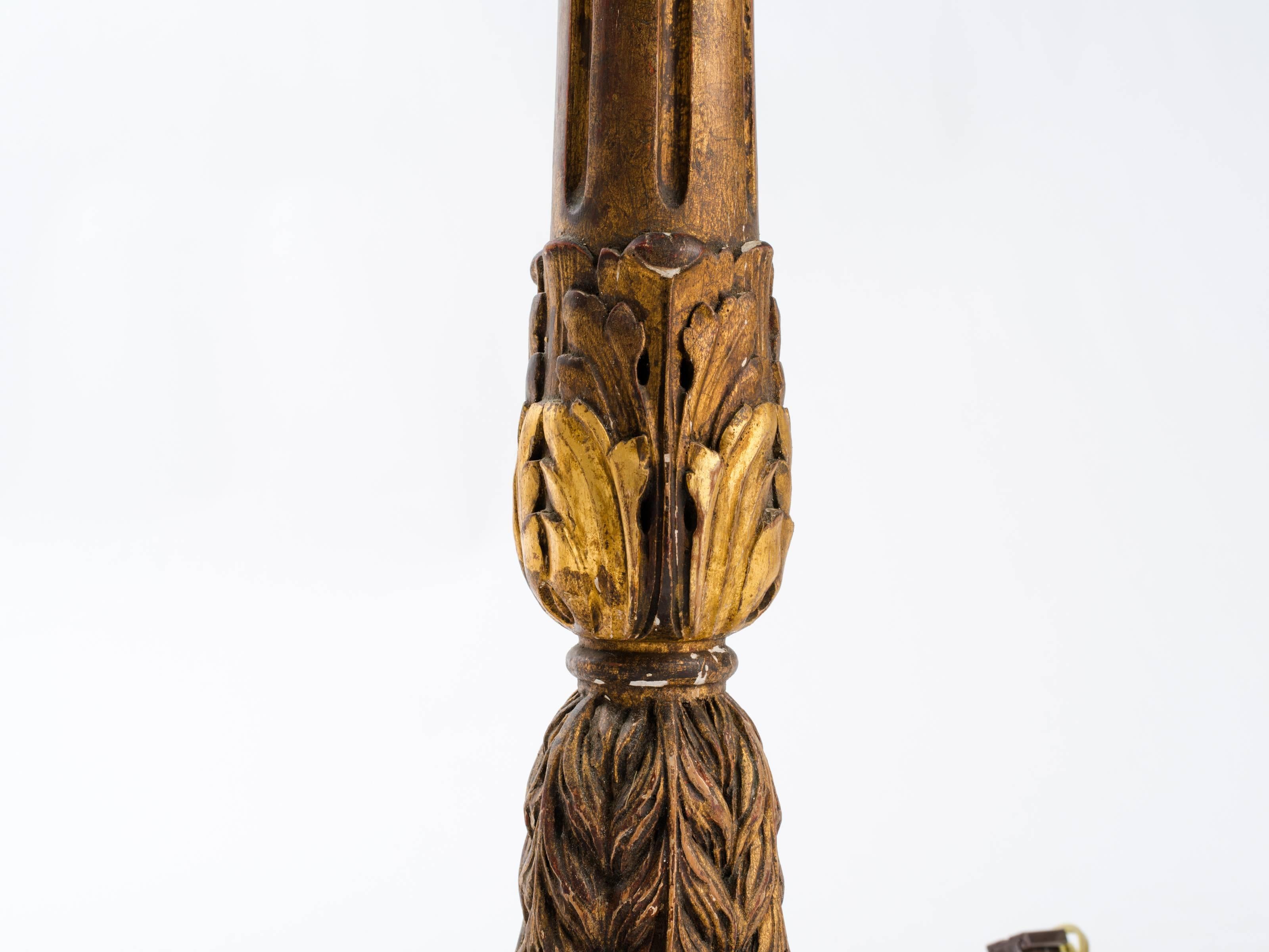 Wood Italian Giltwood Lamps