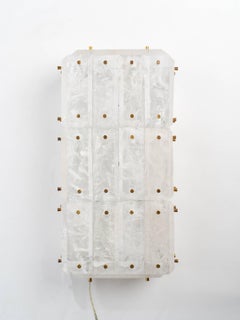 Pair of Rock Crystal Wall Sconces, Limited Edition