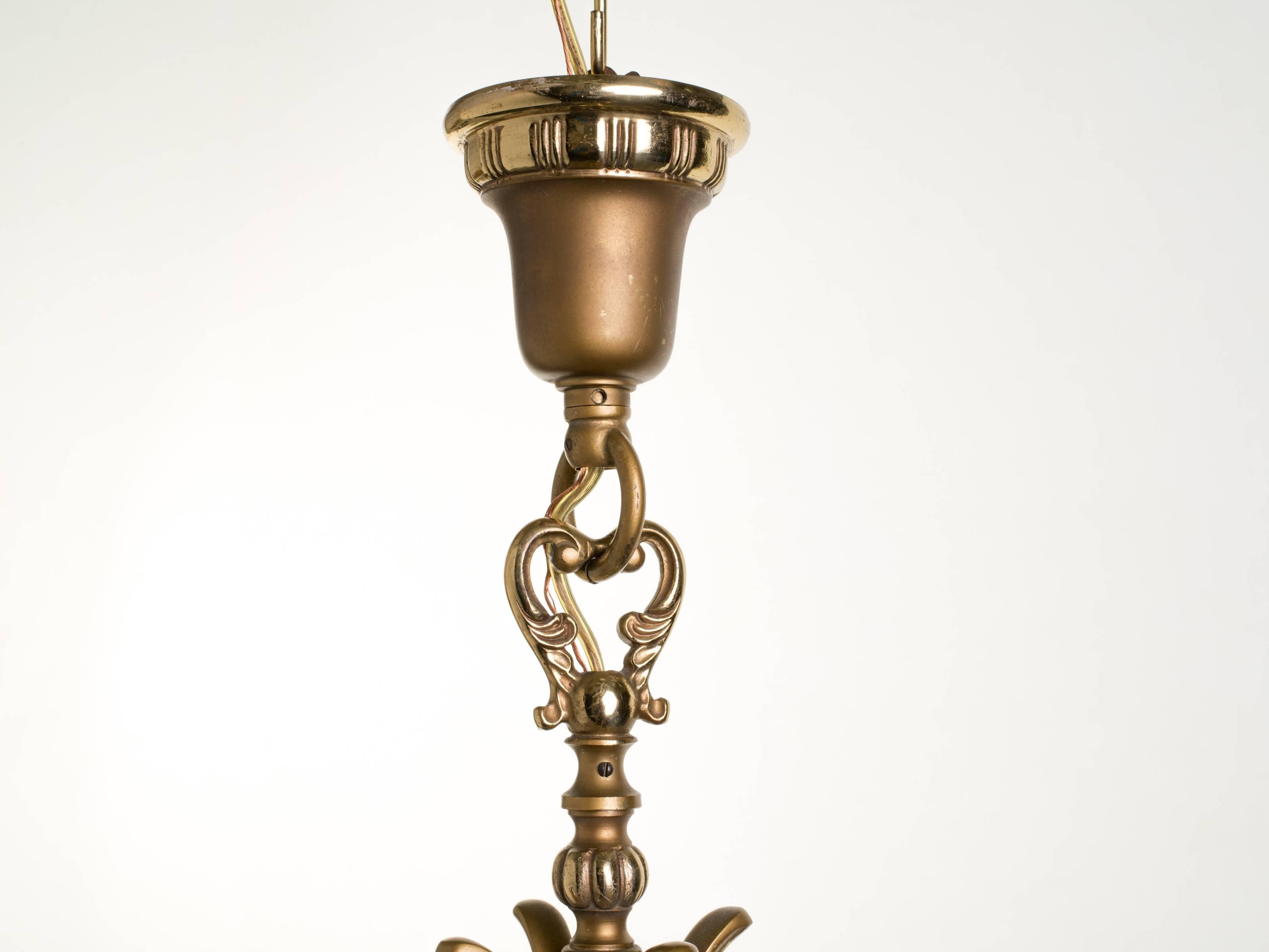 Bronze and Glass French Lantern 6