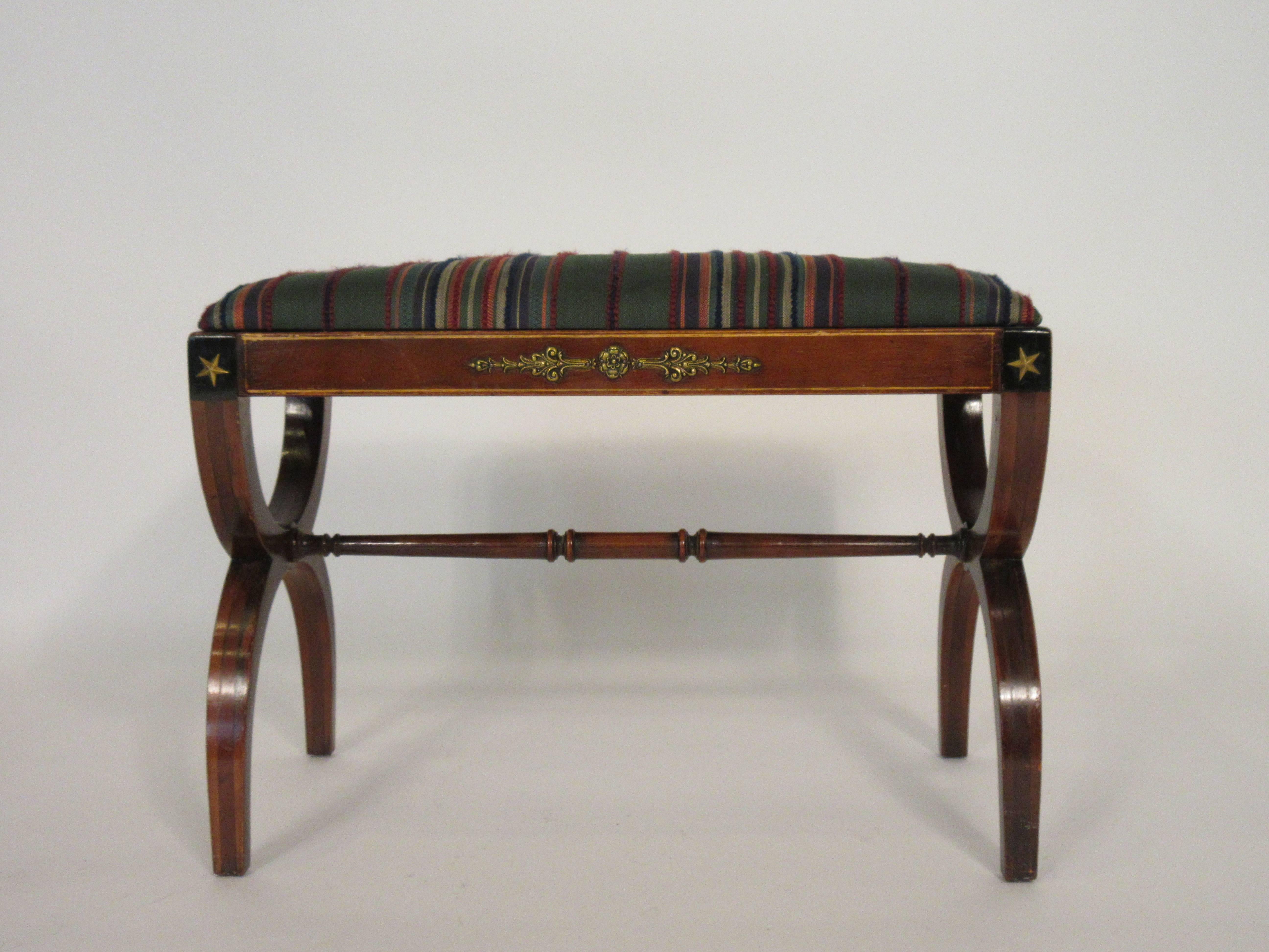 Mid-20th Century 1940s Federal Style Bench