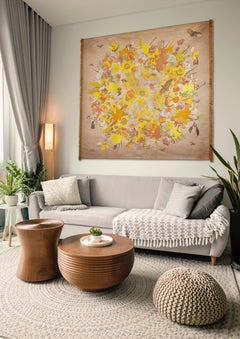 Contemporary Jacquard Woven Wall Tapestry, Eye of Narcissus, Limited Edition