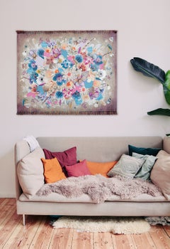 Arazzo da parete contemporaneo in tessuto jacquard, “Winter Sleep”, edizione limitata di 7 esemplari