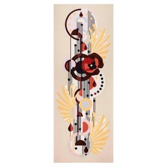 Zeitgenössisches, handgefertigtes Acrylgemälde, „Sturmwarnung“, zwei einzigartige Varianten
