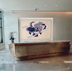 Zeitgenössisches, handgefertigtes Acrylgemälde, „Cosmic Dancer“, zwei einzigartige Varianten