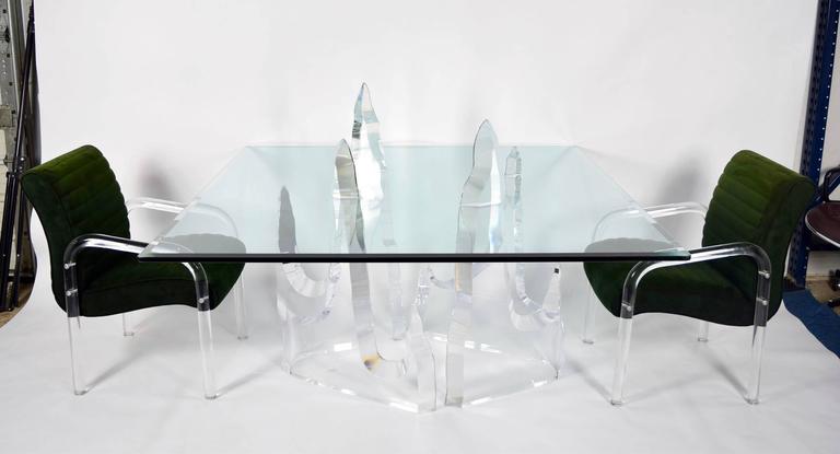 Lion In Frost Iceberg Dining Table At 1stdibs
