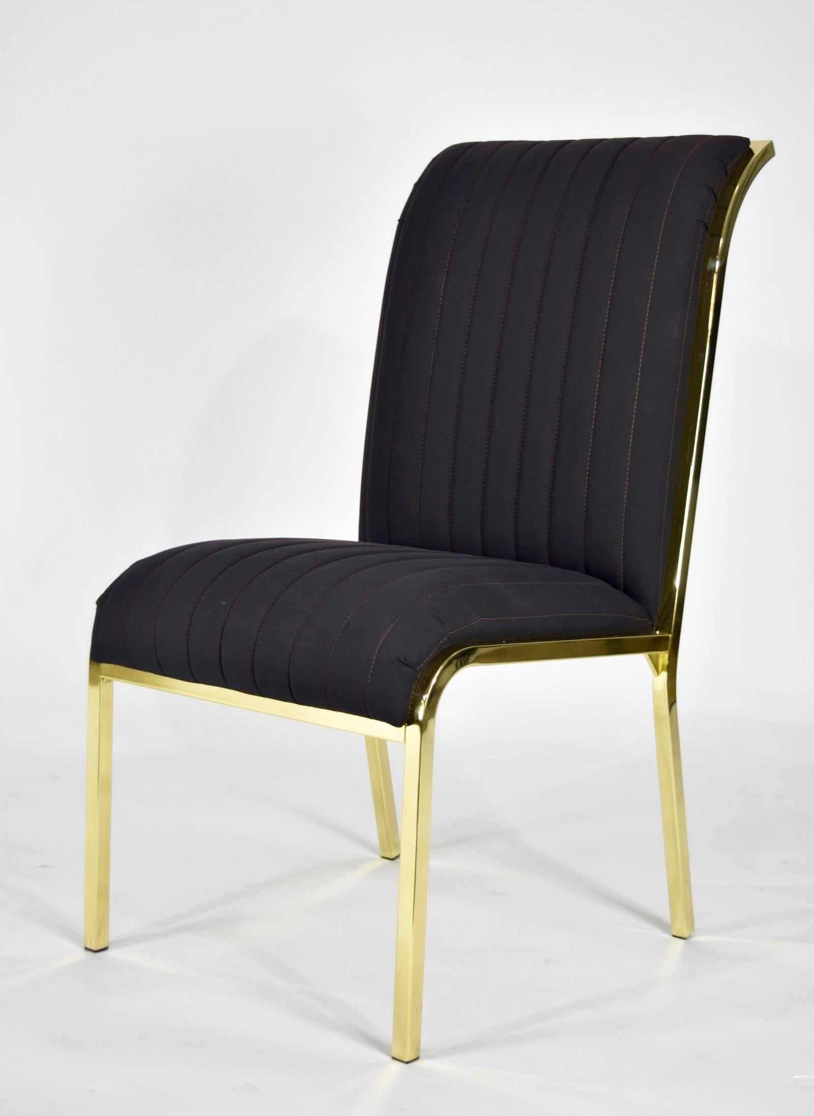 American Design Institute of America 'DIA' Dining Chairs in Brass Finish