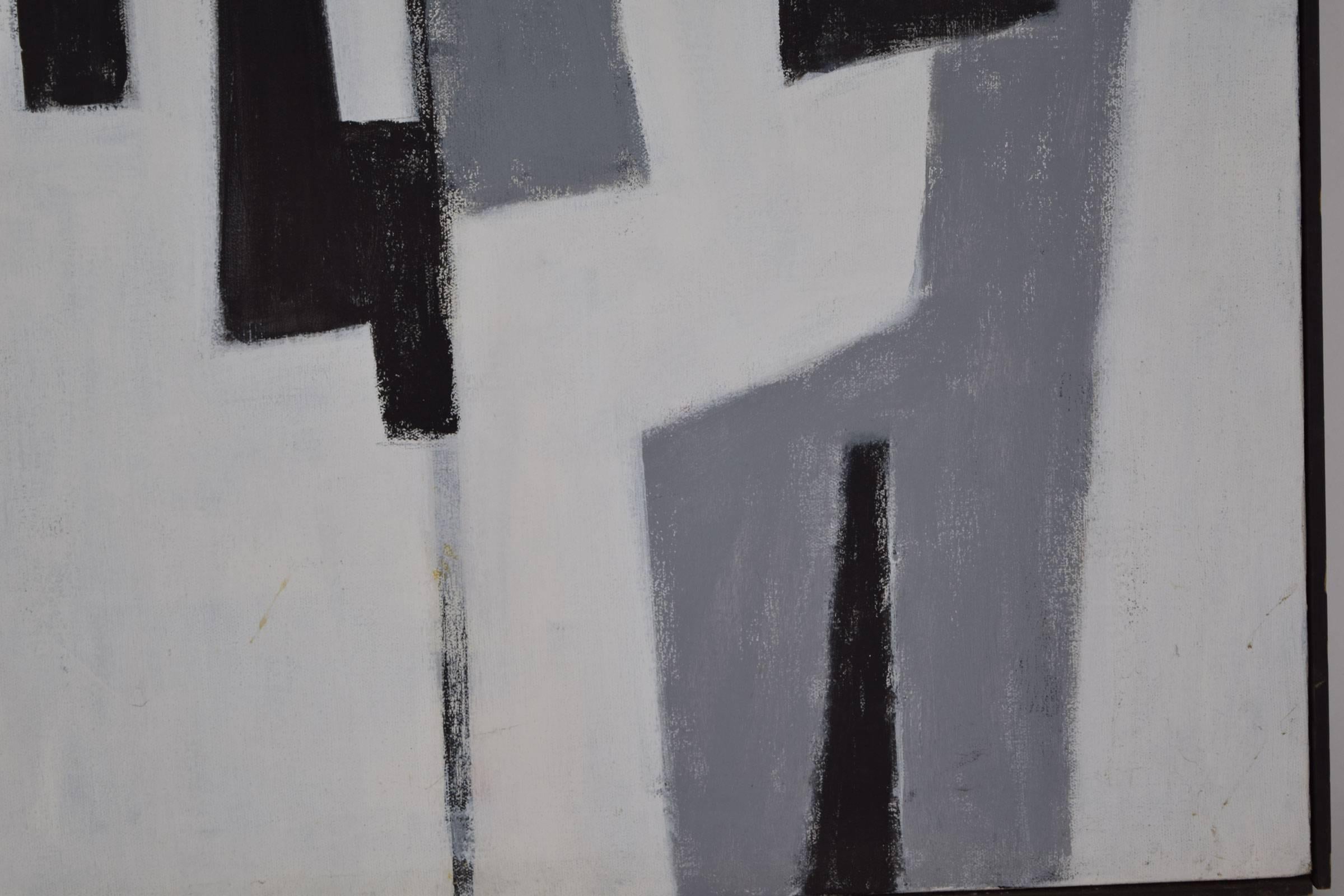 Large M. Teichman, 1970, Oil on Canvas In Good Condition In Dallas, TX