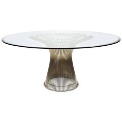 Warren Platner for Knoll Nickel-Plated Dining Table