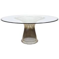 Warren Platner for Knoll Nickel-Plated Dining Table