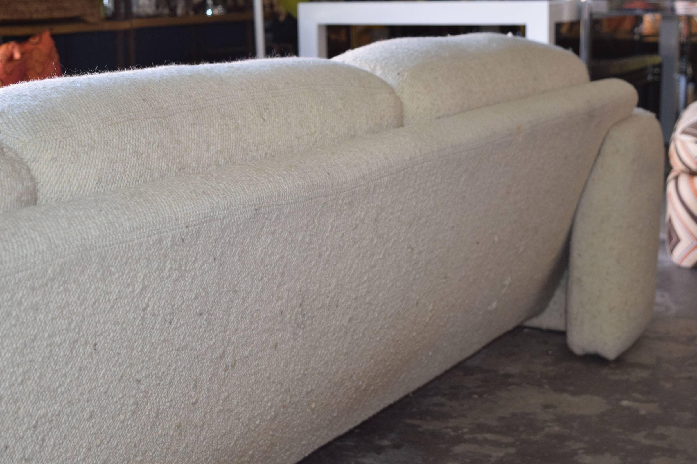 20th Century Saporiti Sofa in Wool Tweed