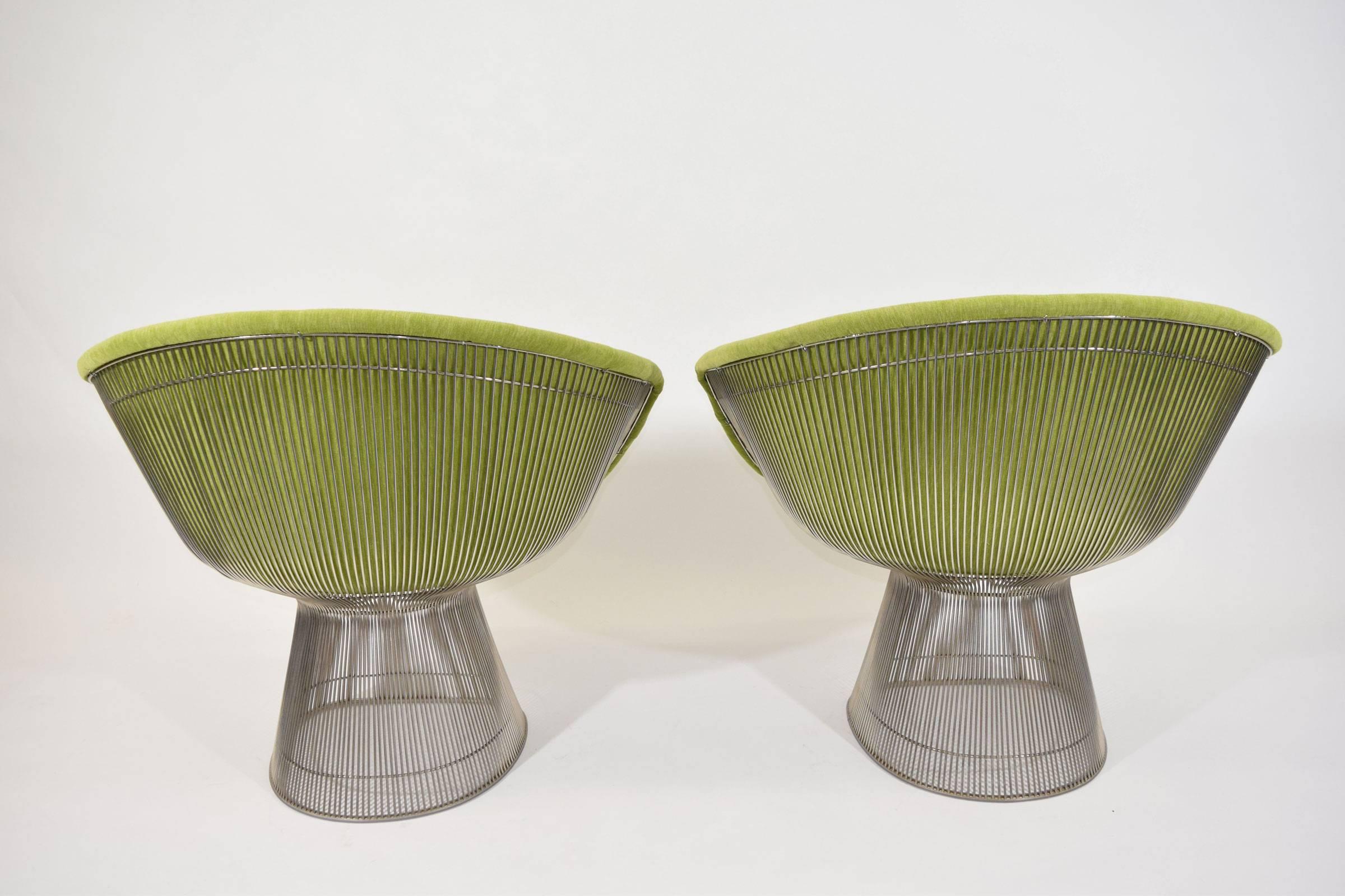 American Pair of Warren Platner Lounge Chairs in Holly Hunt Great Outdoors