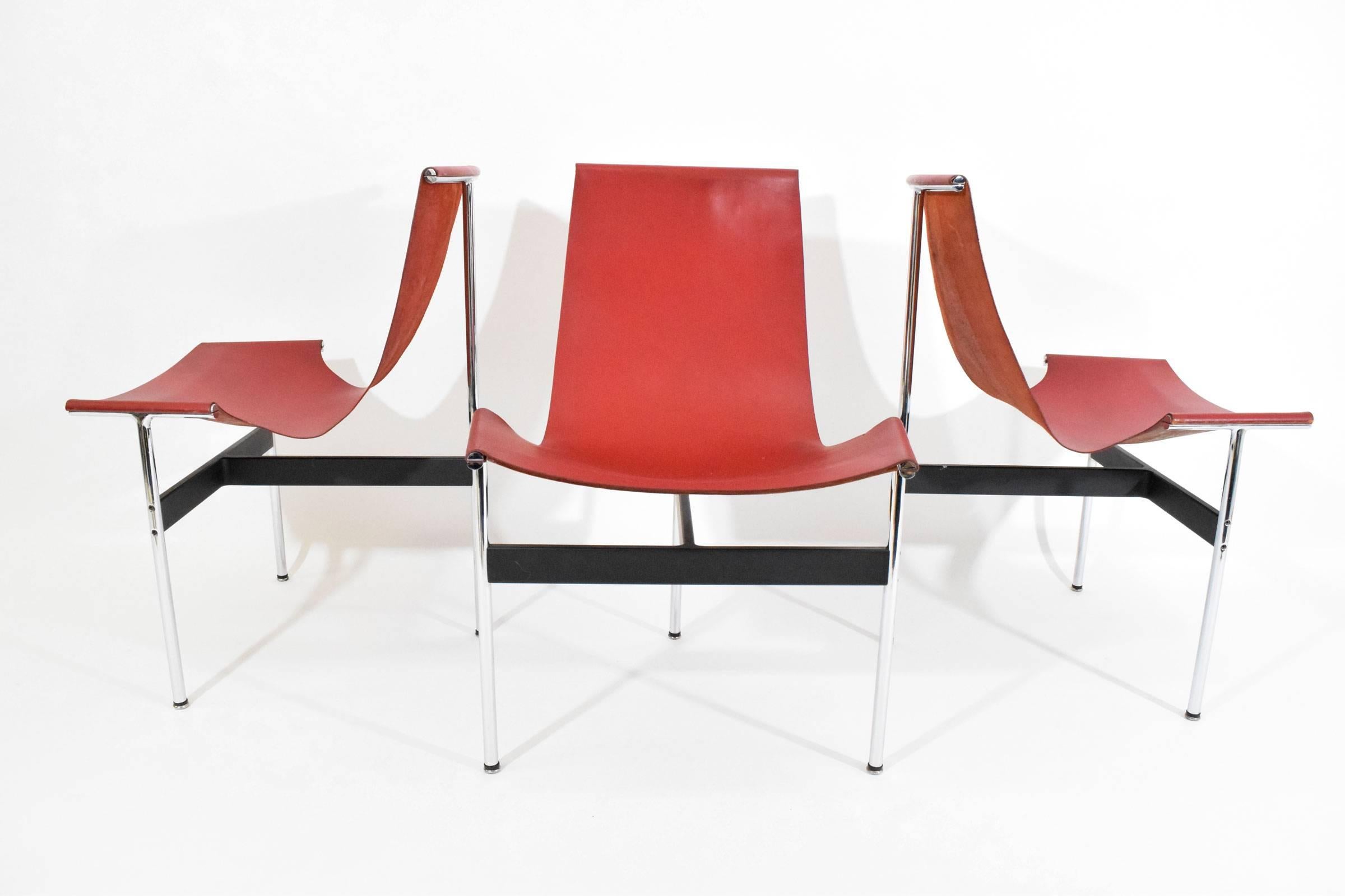20th Century Set of Six T-Chairs by Katavolos, Littell and Kelly