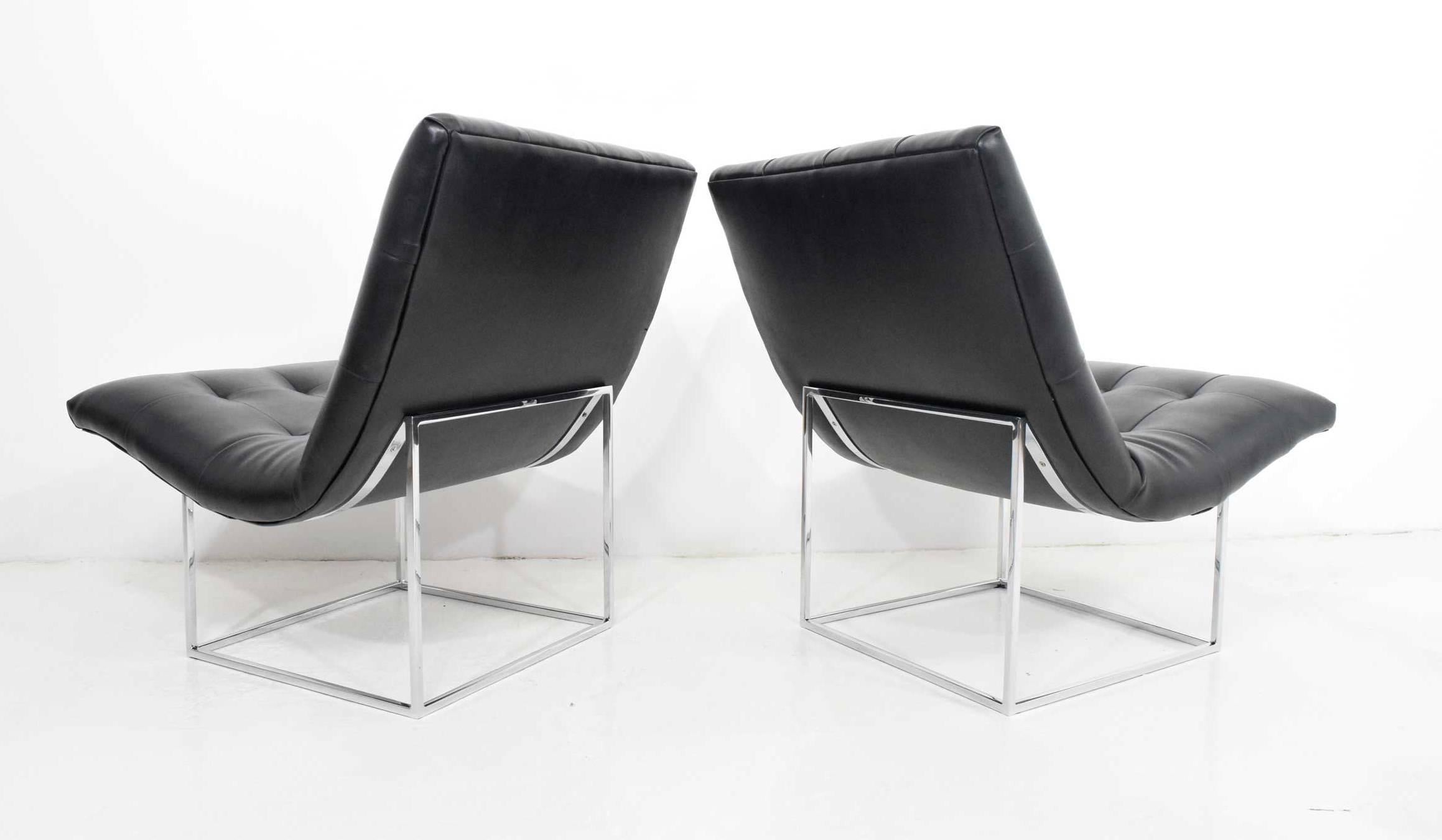 20th Century Pair of Milo Baughman for Thayer Coggin Lounge Chairs