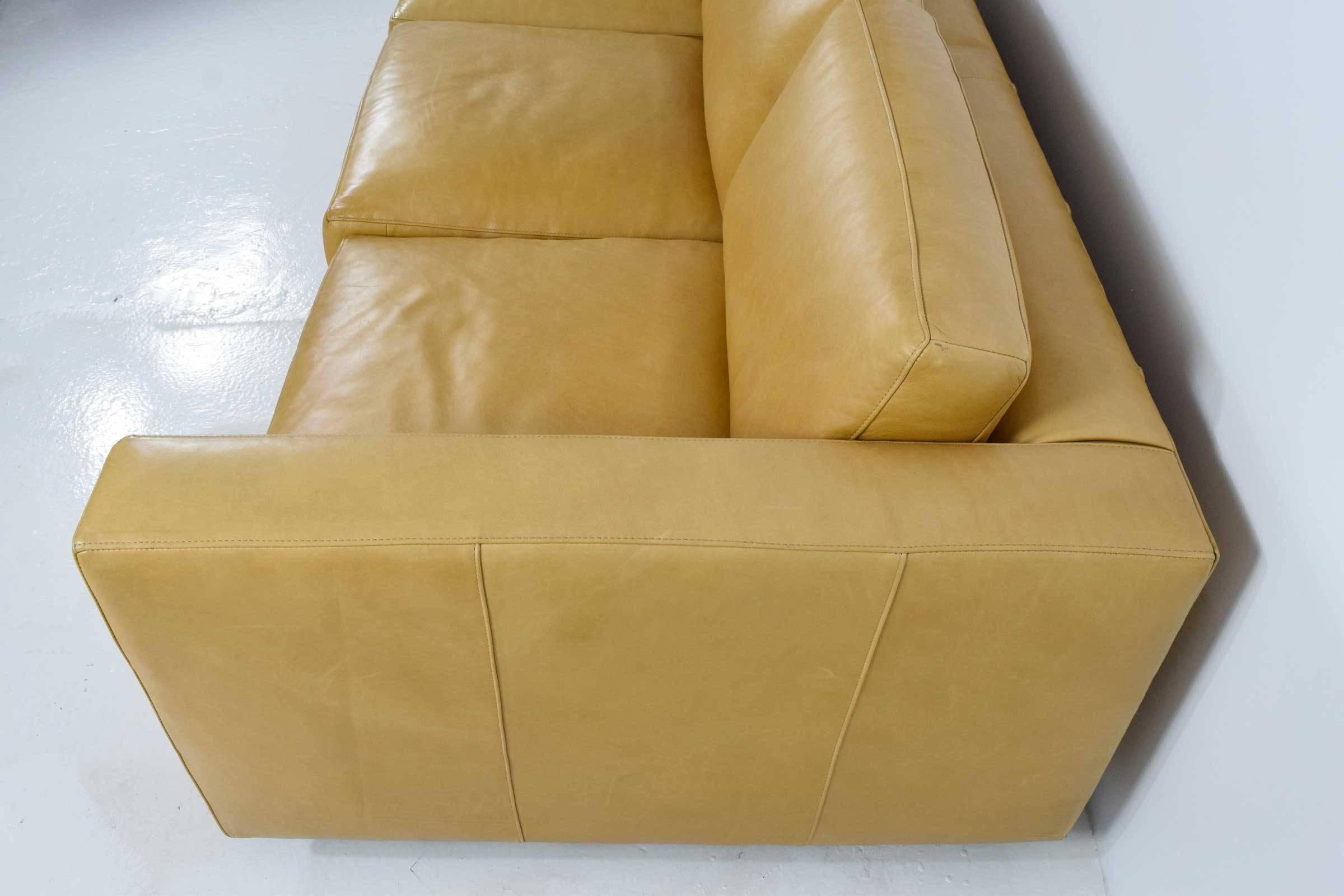 Modern Leather Sofa by Jonathan Adler
