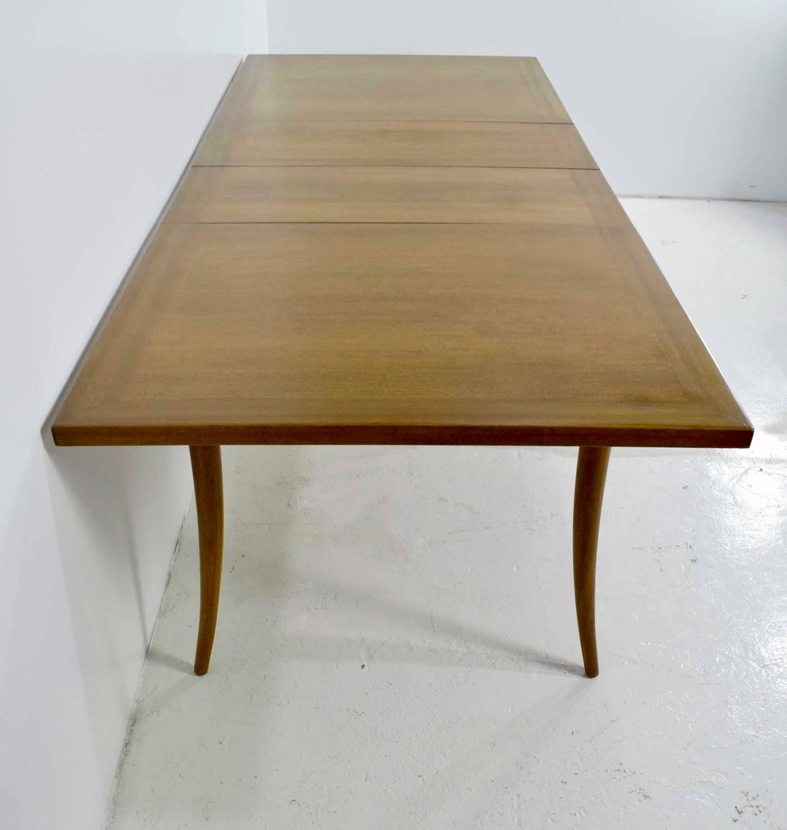 20th Century Harvey Probber Saber Leg Table in Bleached Mahogany