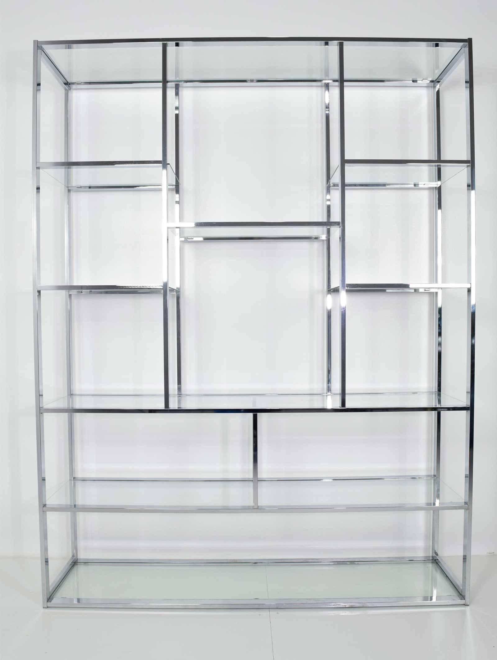 A really nice etagere in chrome by Milo Baughman.