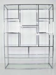 Milo Baughman Chrome Etagere