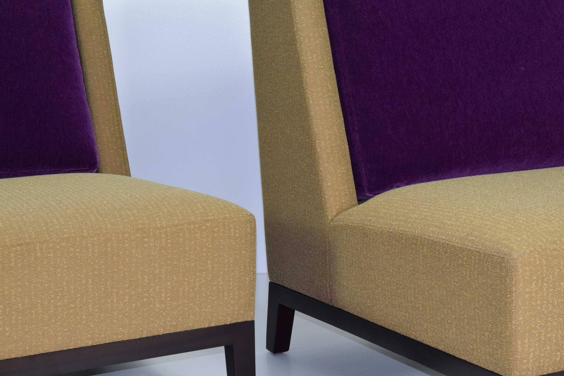 Modern Pair of Christian Liaigre for Holly Hunt Lounge Chairs