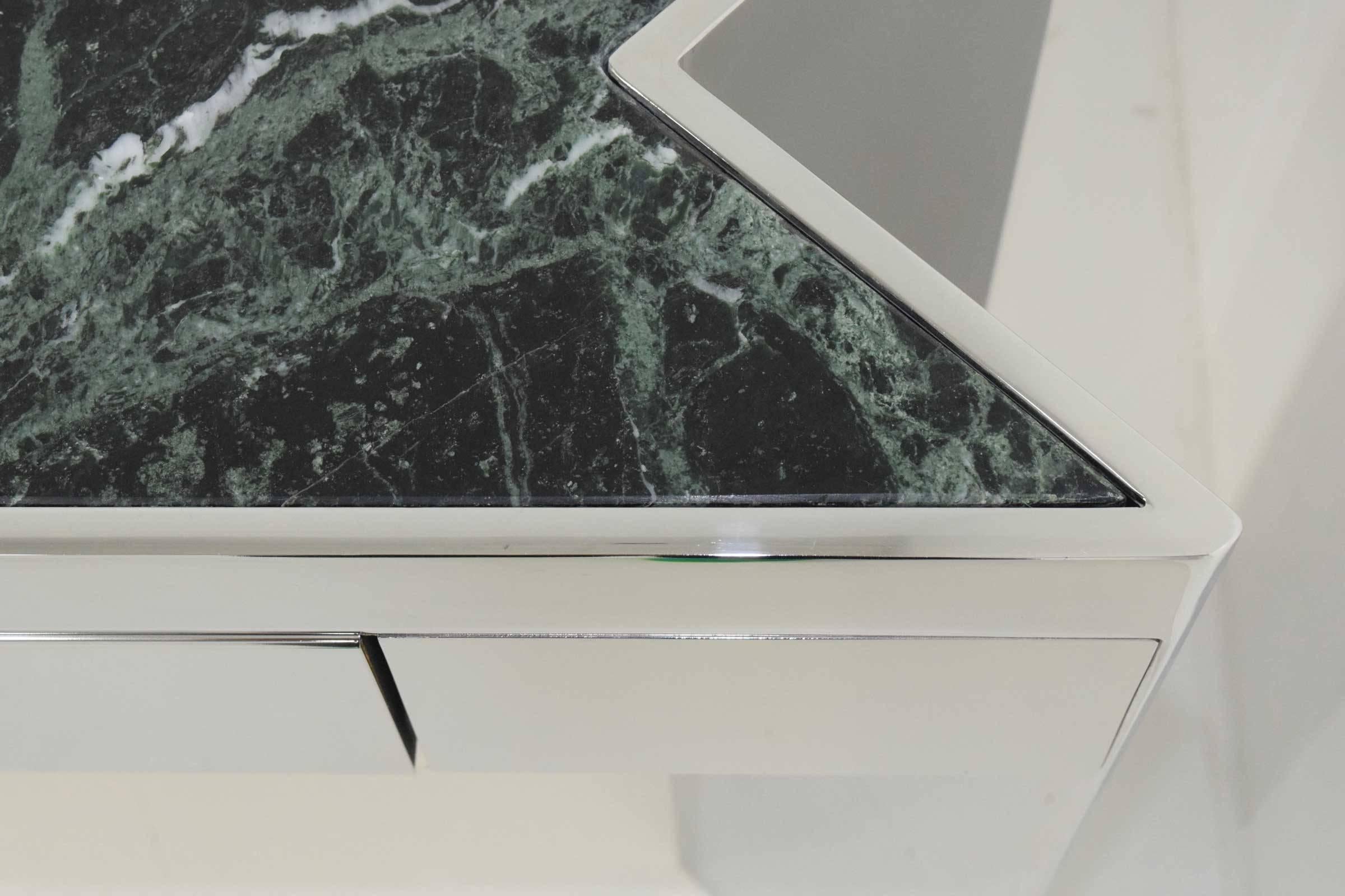 20th Century Leon Rosen Mezzaluna Desk for Pace