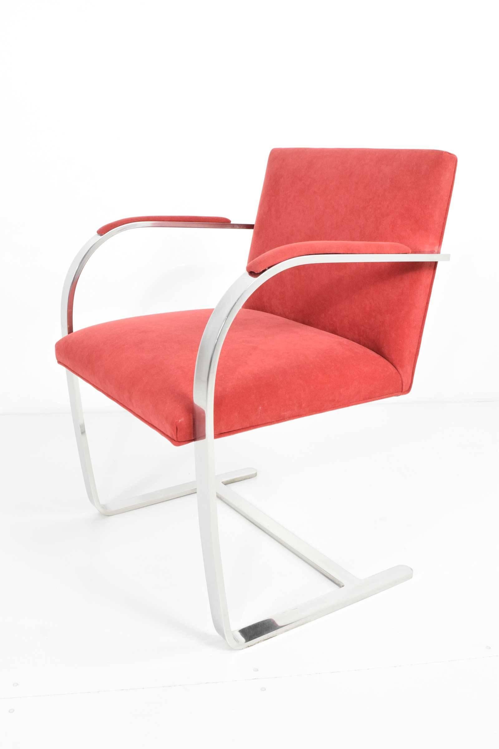 20th Century Faltbar Stainless Steel Brno Chairs by Knoll