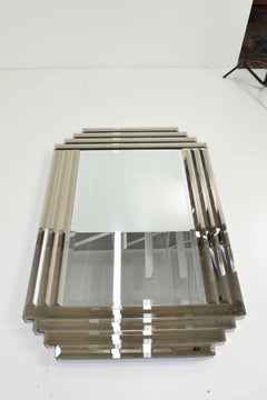 Large Beveled Glass Mirror
