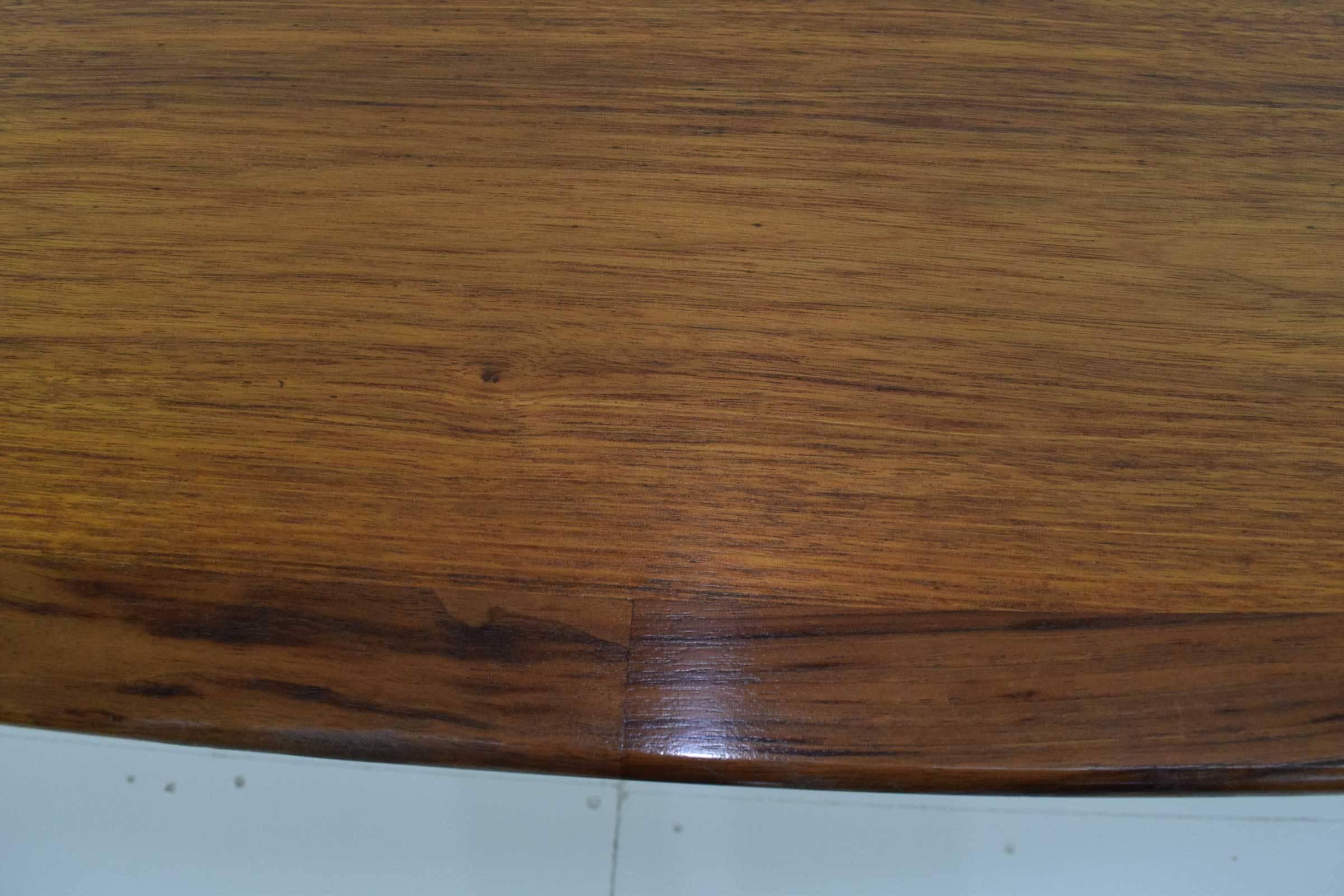 20th Century Florence Knoll Boat Shaped Table in Maple