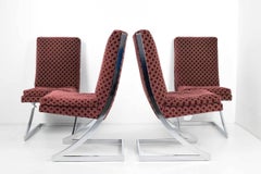 1970s Milo Baughman for DIA Chrome Z-Chairs