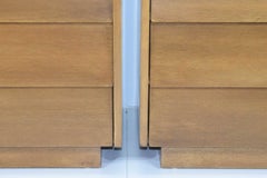 Pair of Louvered Nighstands or Chests after Florence Knoll