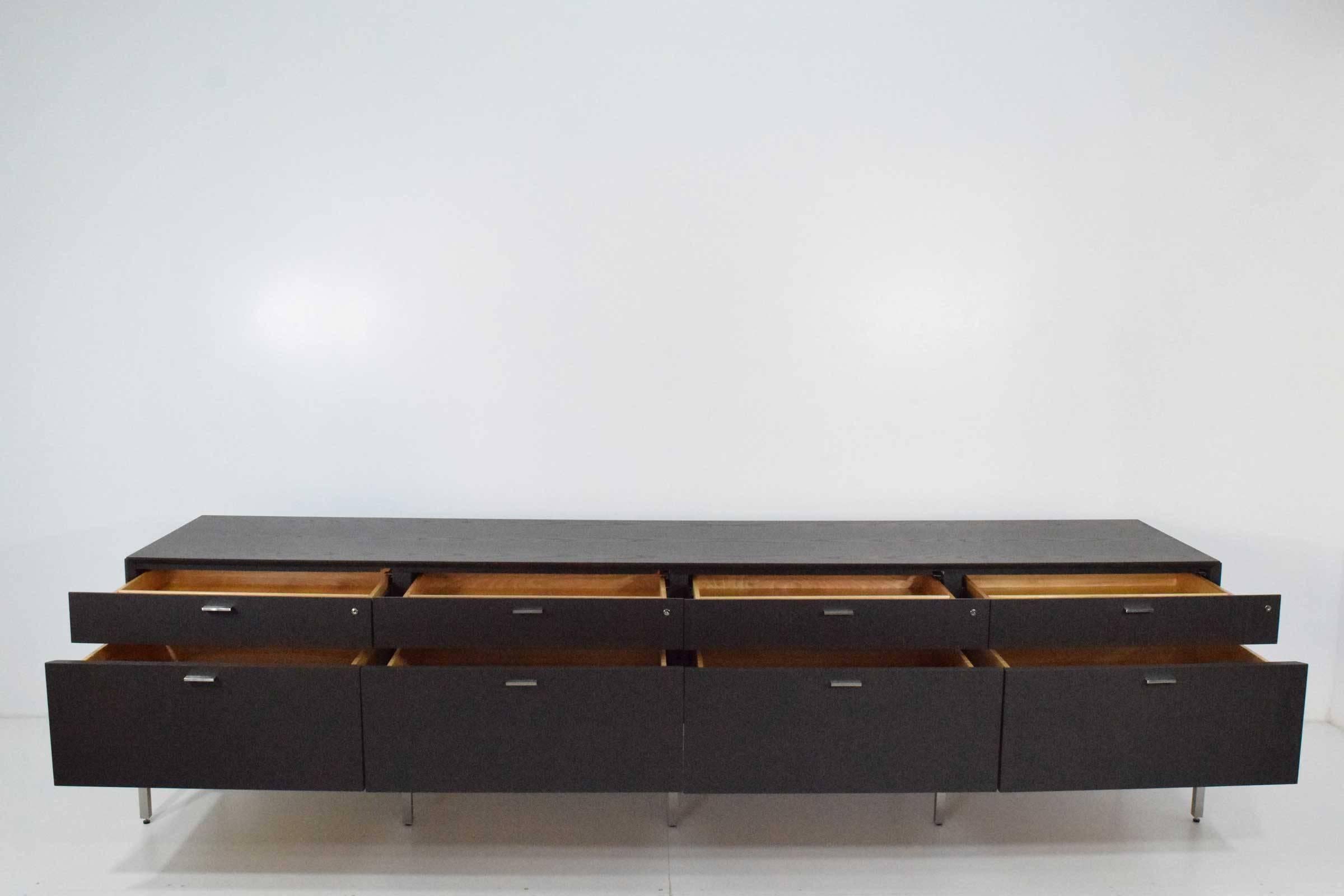 This credenza is 10' long and in excellent condition.