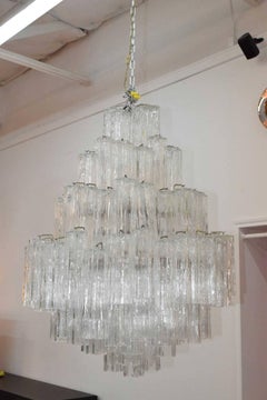 Very Large Venini Style Tronchi Chandelier