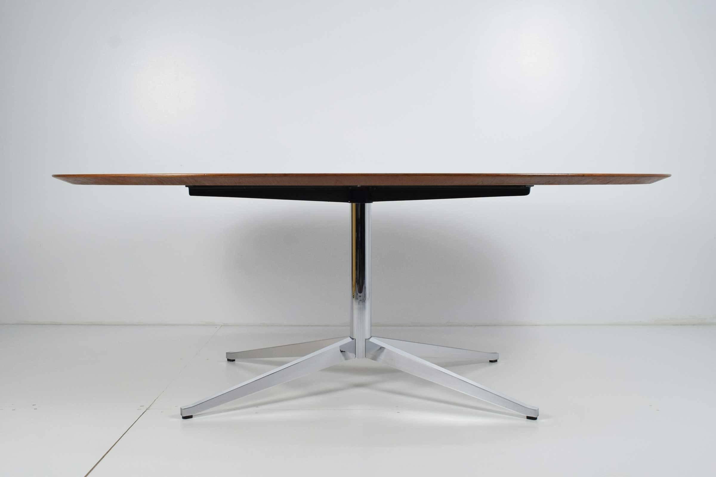 Mid-Century Modern Florence Knoll Teak Oval Table