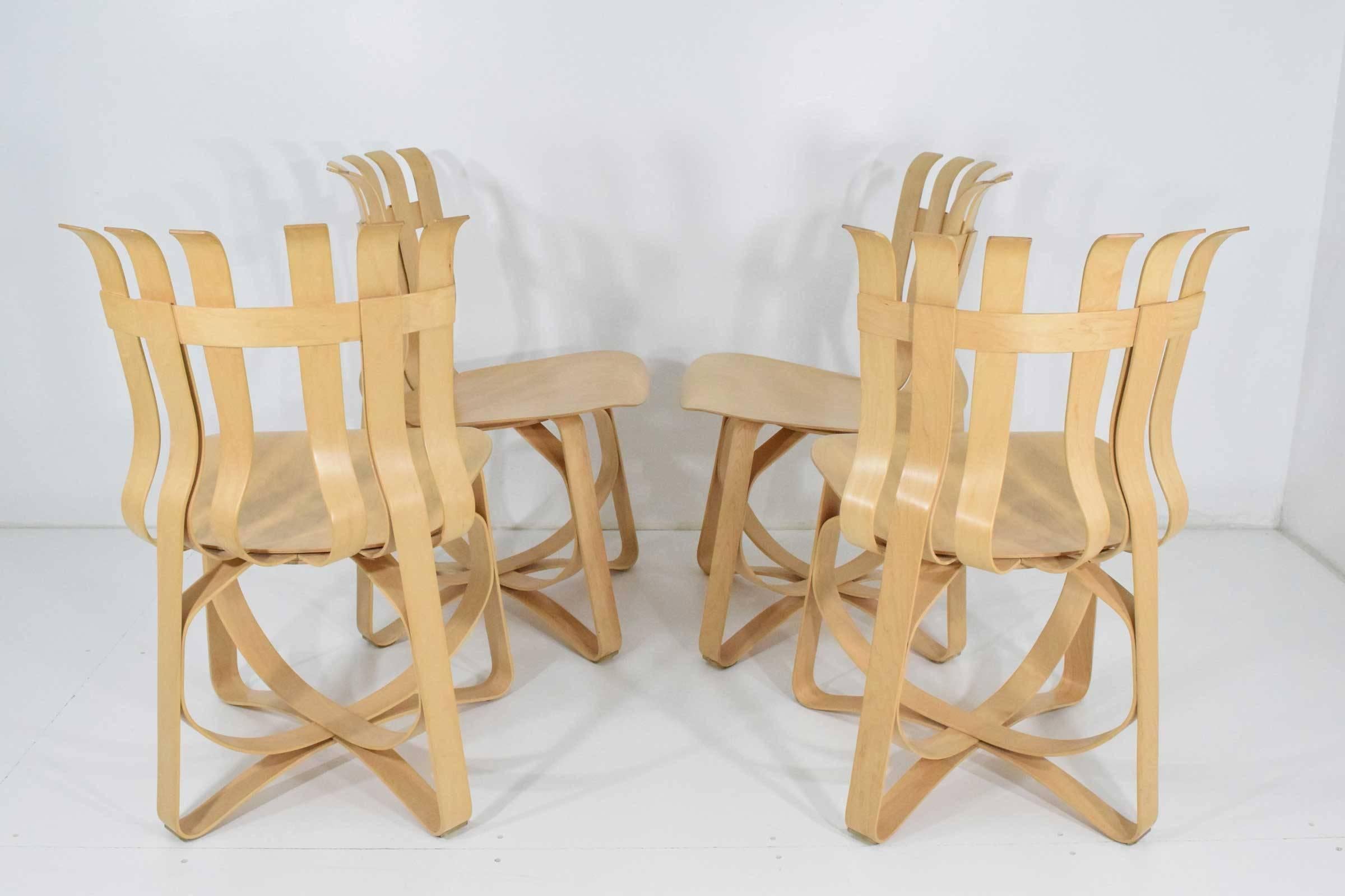 Contemporary Frank Gehry Hat Trick Chairs by Knoll