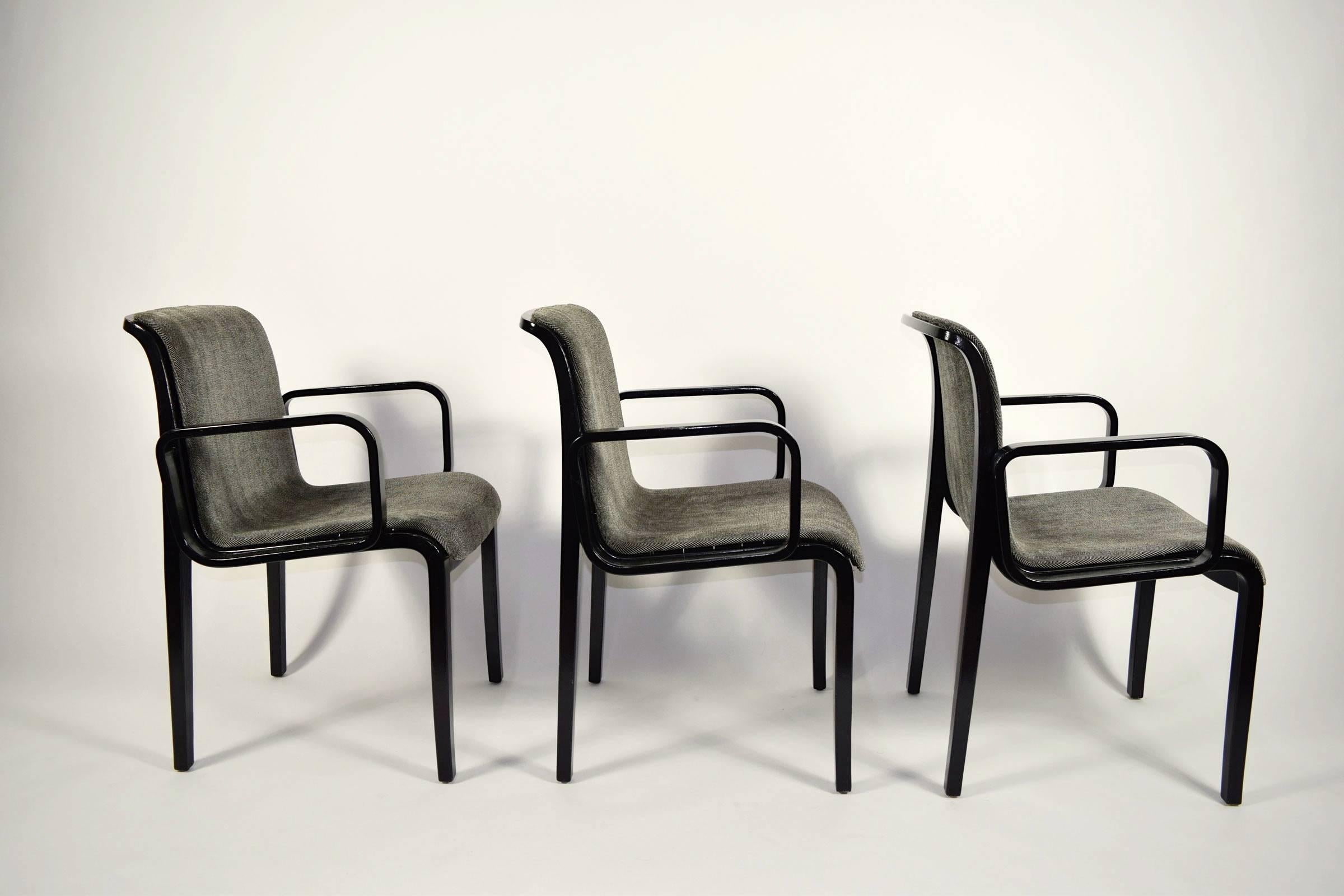 Mid-Century Modern Set of Six Bill Stephens for Knoll Dining Chairs