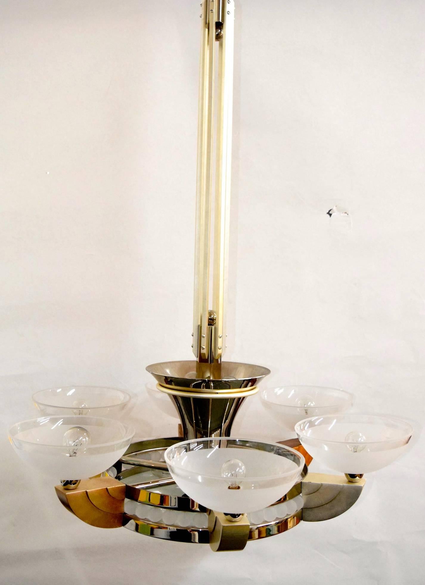 Odette Chandelier by Sally Sirkin Lewis for J. Robert Scott In Good Condition For Sale In Dallas, TX