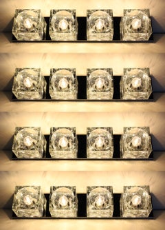 Murano Block Glass Sconce or Ceiling Light by Gaetano Sciolari for Lightolier