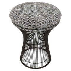 Sgabello in bronzo di Warren Platner per Knoll, in bouclé testurizzato'