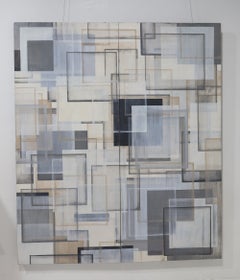 Large Painting by Sean Scherer (b. 1968, "Ruhlman", dtd. 1999, 84" x 72" Diptych