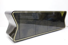 Julian Chichester "Deneuve" Cabinet in High Gloss Black Vellum