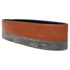 Kathy Erteman Studio Pottery Long Oval Vessel, 2006