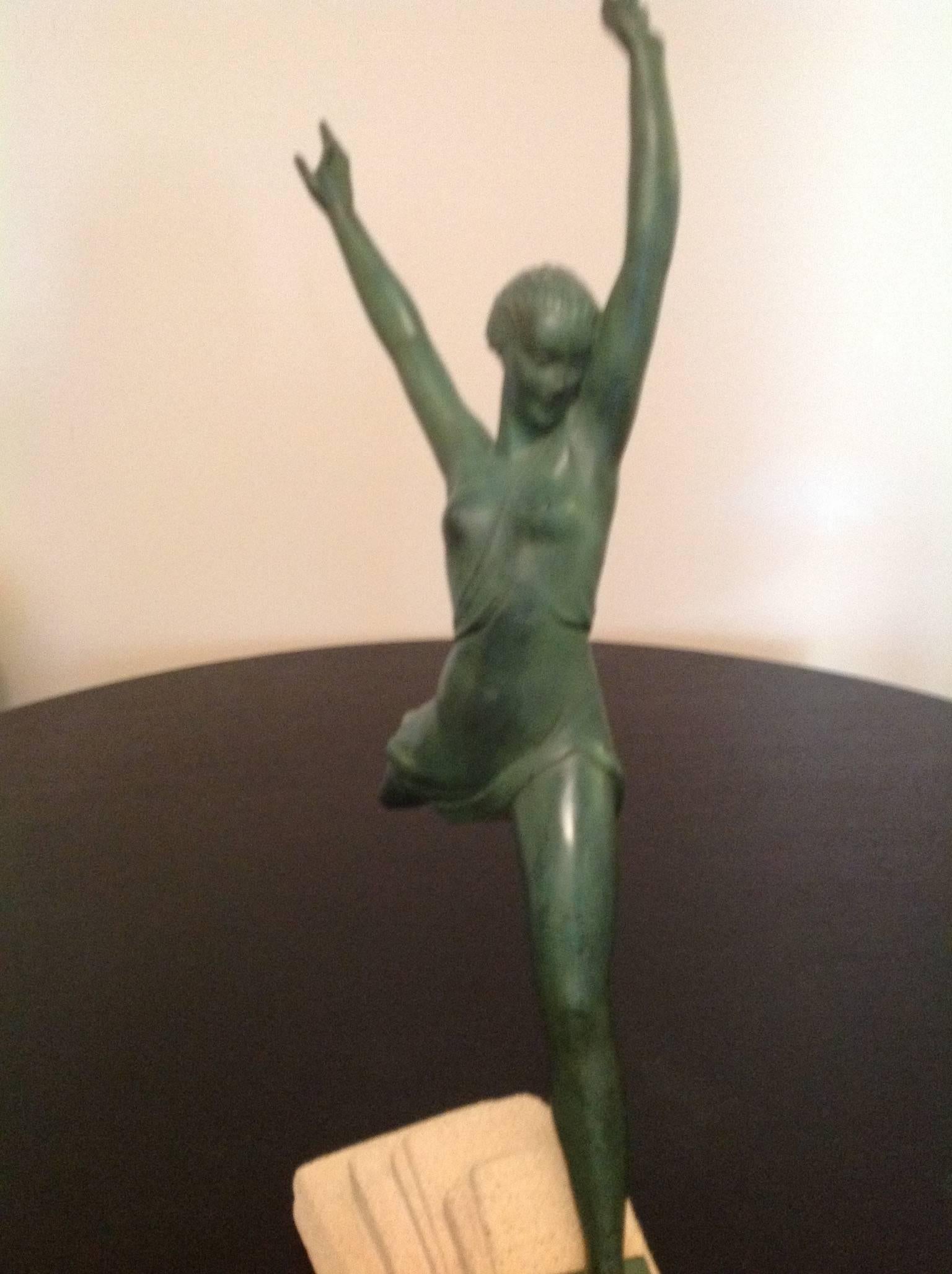 This Art Deco bronze exudes sheer joy! It is by 
