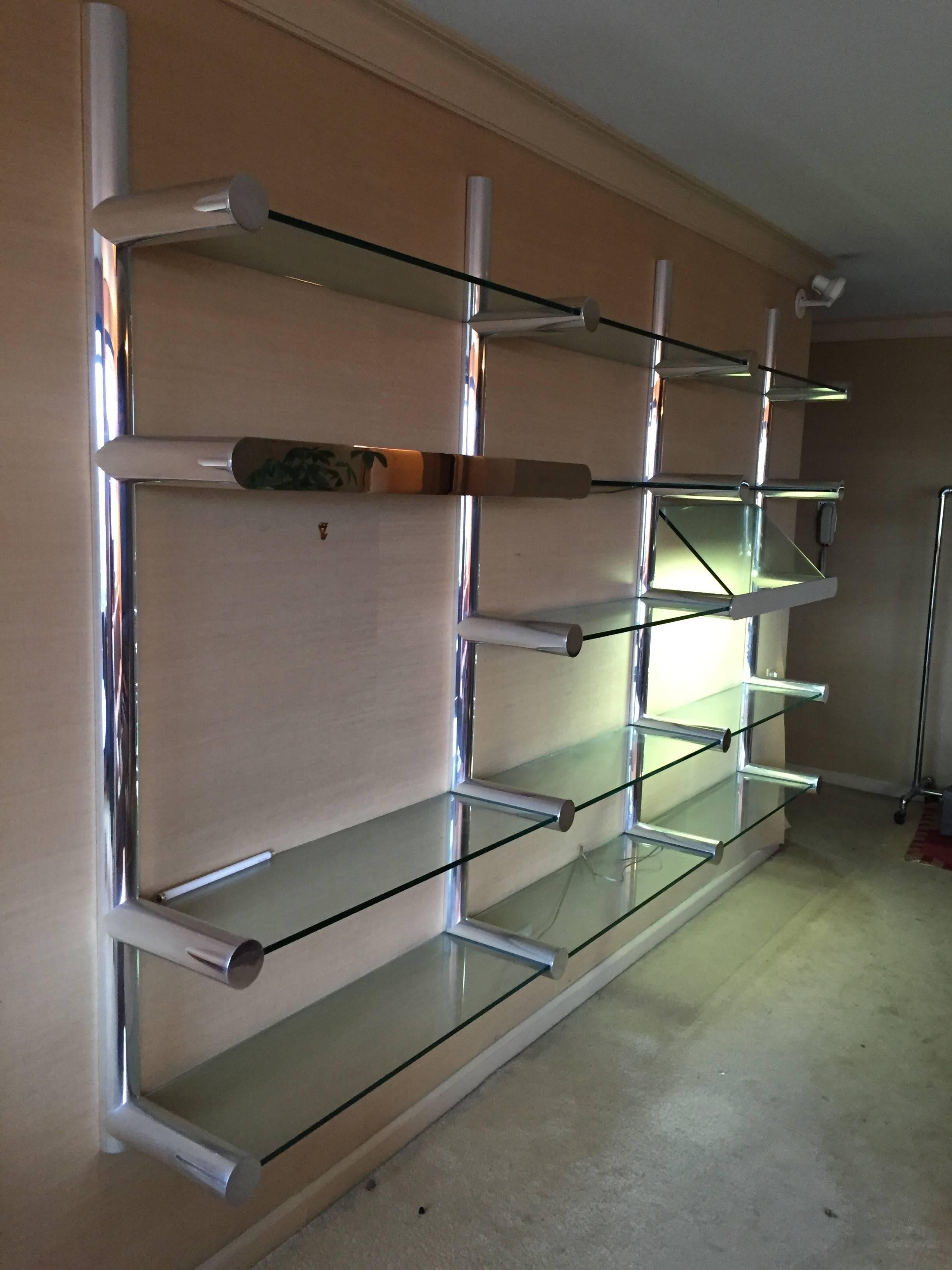 Orba Shelving System by Janet Schwietzer for Pace Collection 1970's In Excellent Condition In Quogue, NY