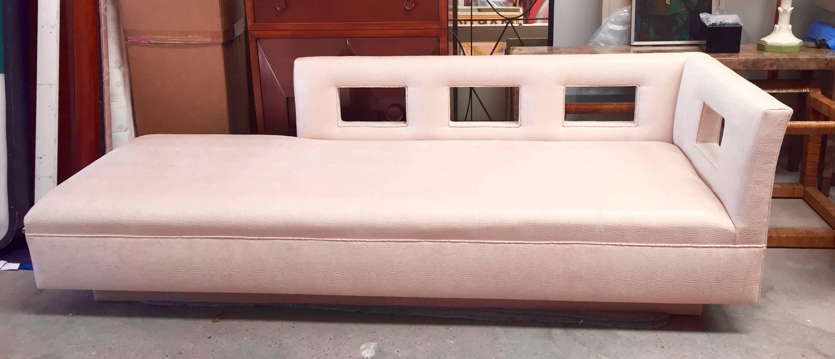 Modern Custom Chaise Longue in the Style of Grosfeld House For Sale