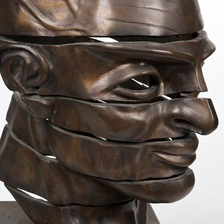 Modern Gotzon '20th Century', Bronze Bust For Sale