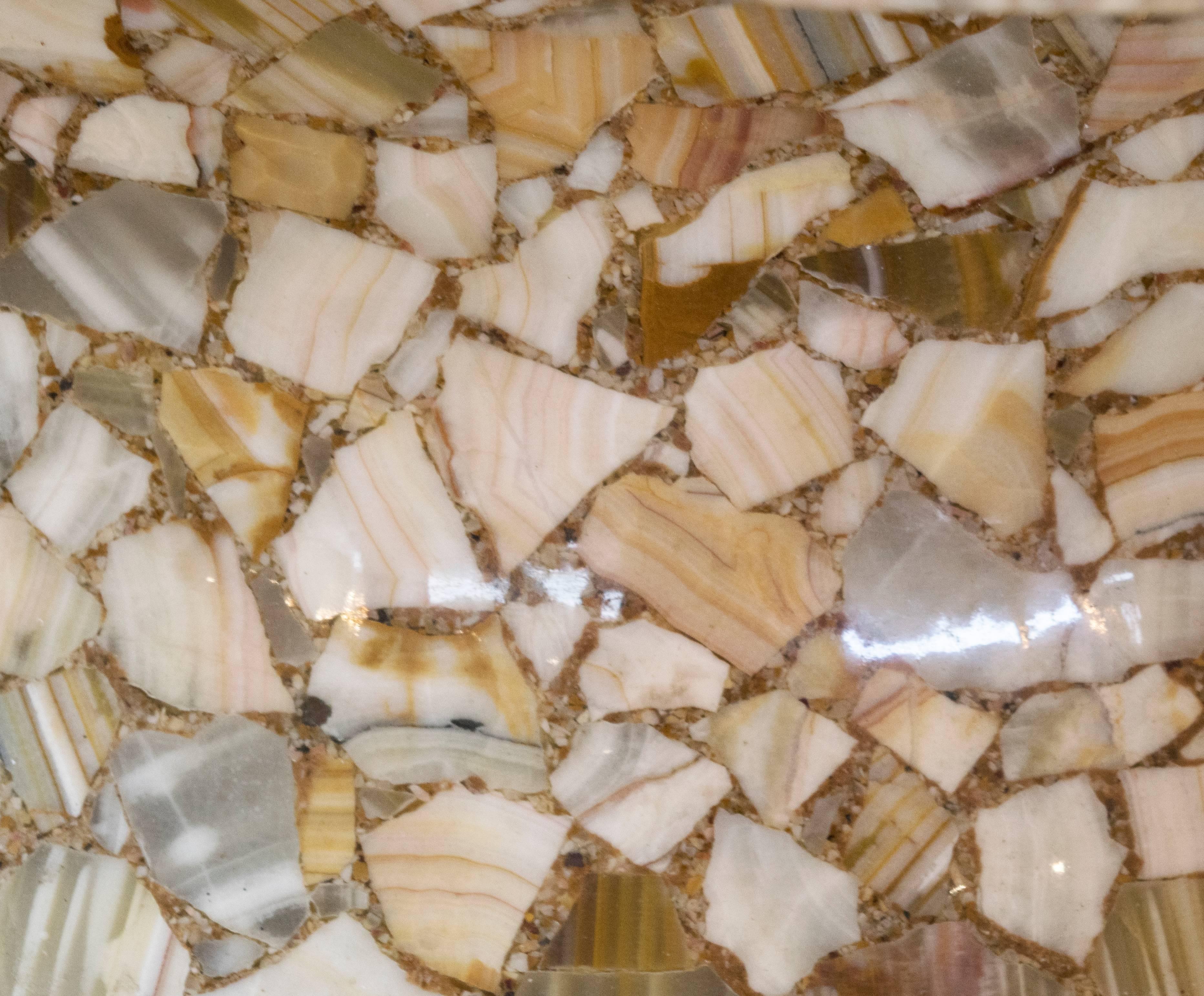 Mexican Modern Onyx Coffee Table from Muller of Mexico For Sale