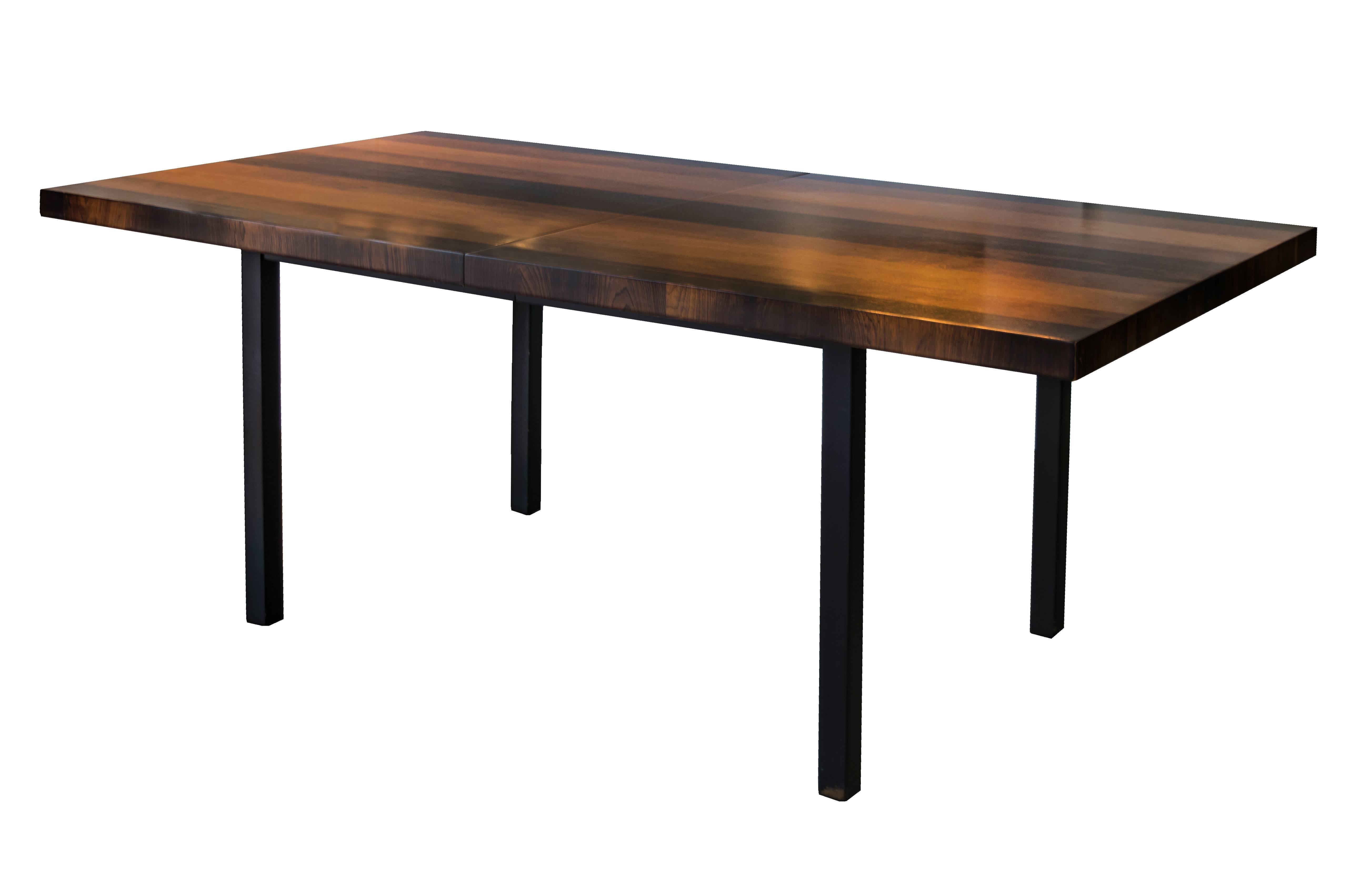 Mid-Century Modern Milo Baughman for Directional Rare Striped Wood Table