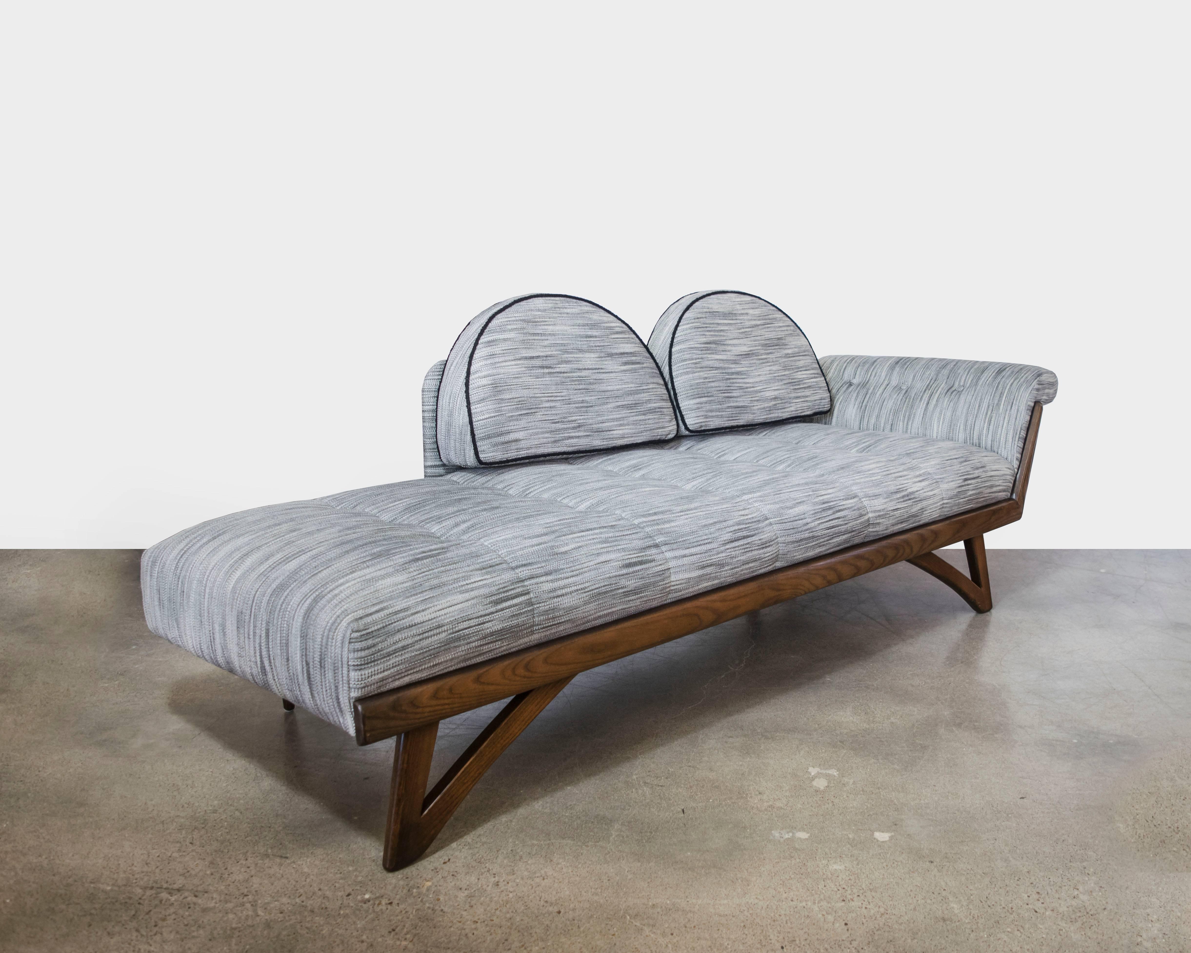 Mid-Century Modern Pair of Adrian Pearsall Chaise Lounges with Gondola Style Frame