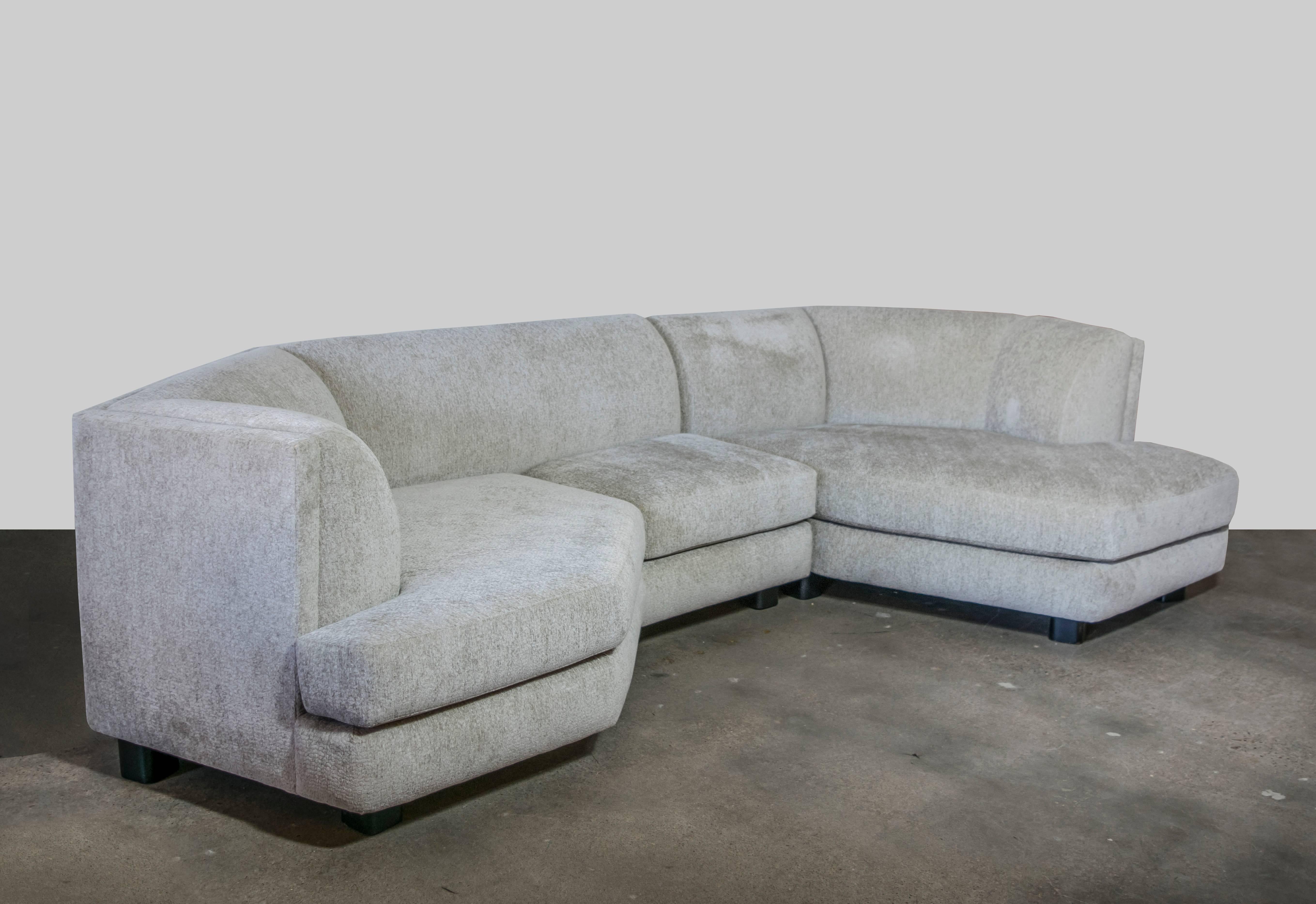Mid-Century Modern Angular Milo Baughman for Thayer Coggin Two-Piece Sectional Sofa