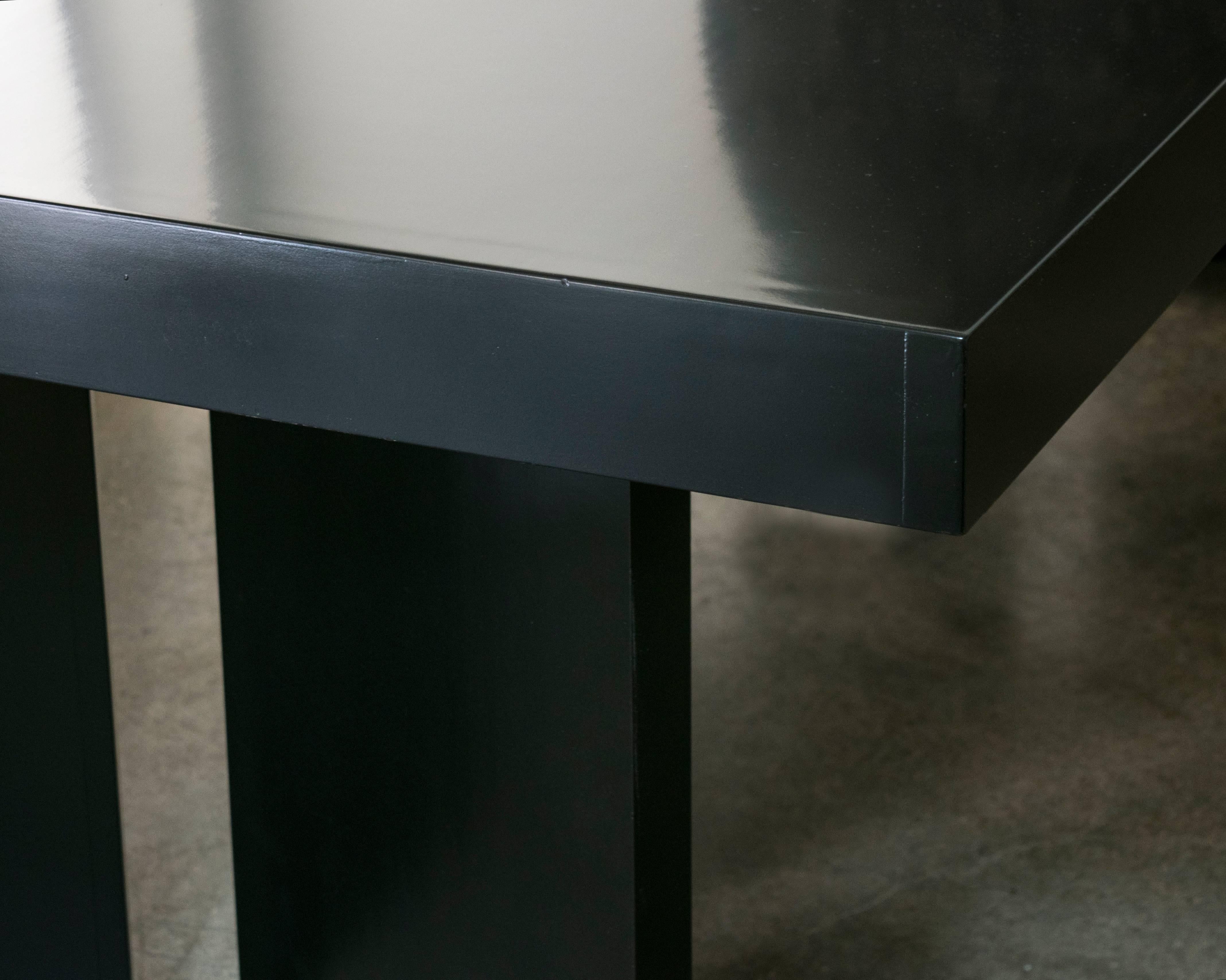 Mid-Century Modern Custom 1950s Ebonized Mahogany Table in the Style of James Mont For Sale